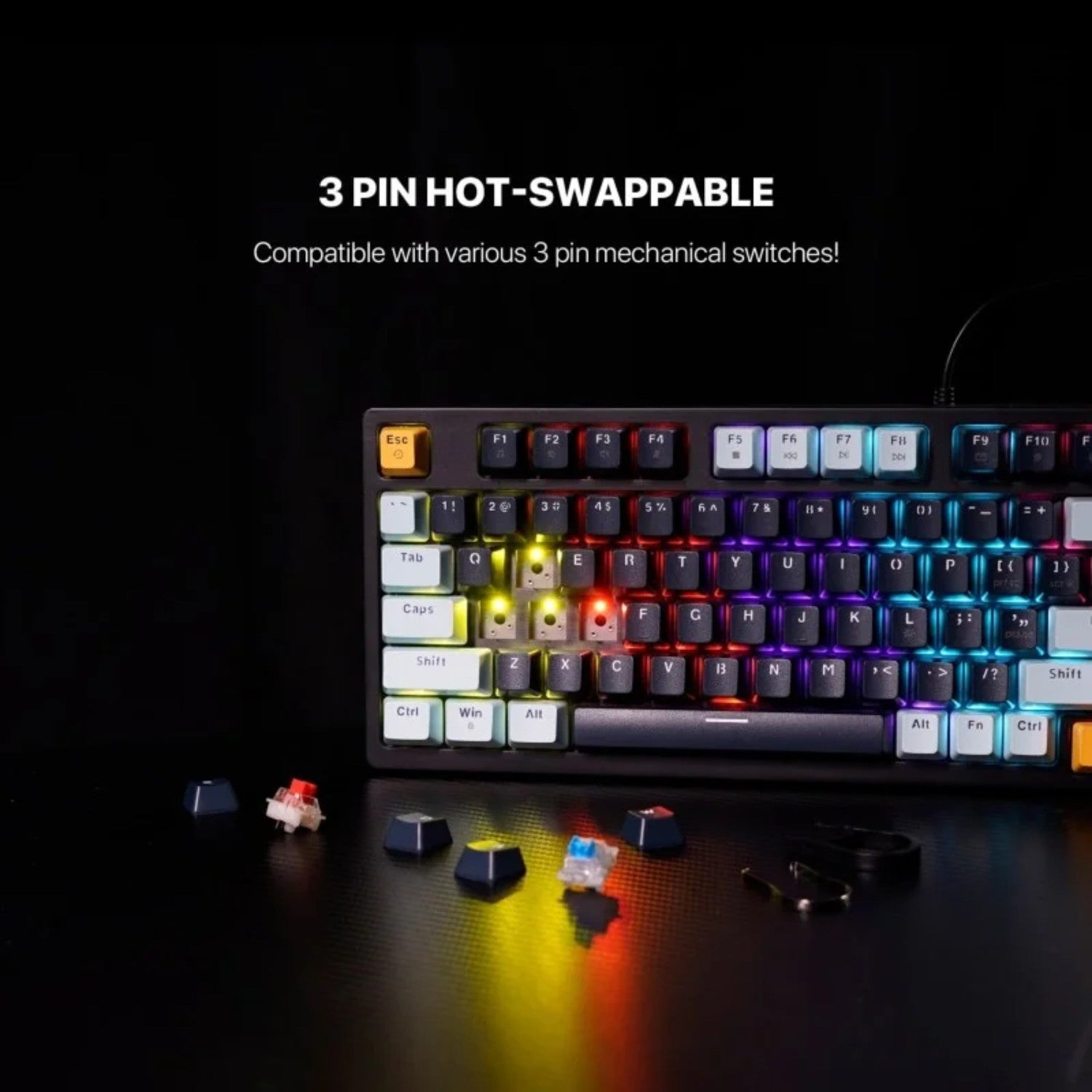 Fantech ATOM81 Mizu Edition Mechanical Keyboard - Hot-Swappable