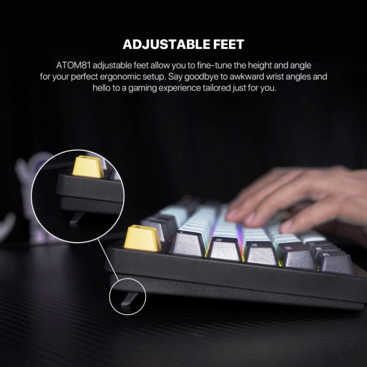 Fantech ATOM81 Mizu Edition Mechanical Keyboard - Hot-Swappable